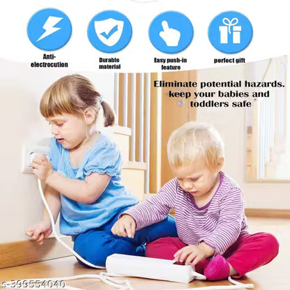 DALUCI Baby Safety Electric Socket Plug Cover Guards (Pack of 10)